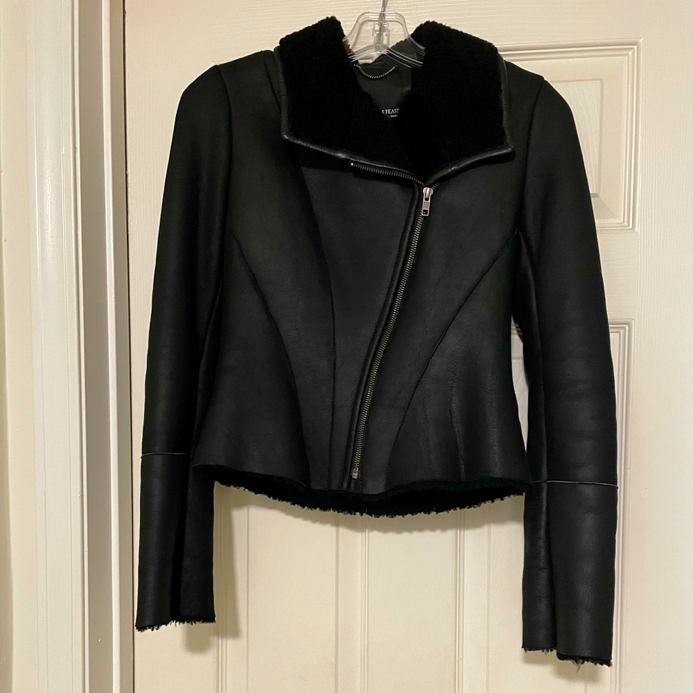 Gorgeous sheep leather shearling jacket - Picture 2 of 16